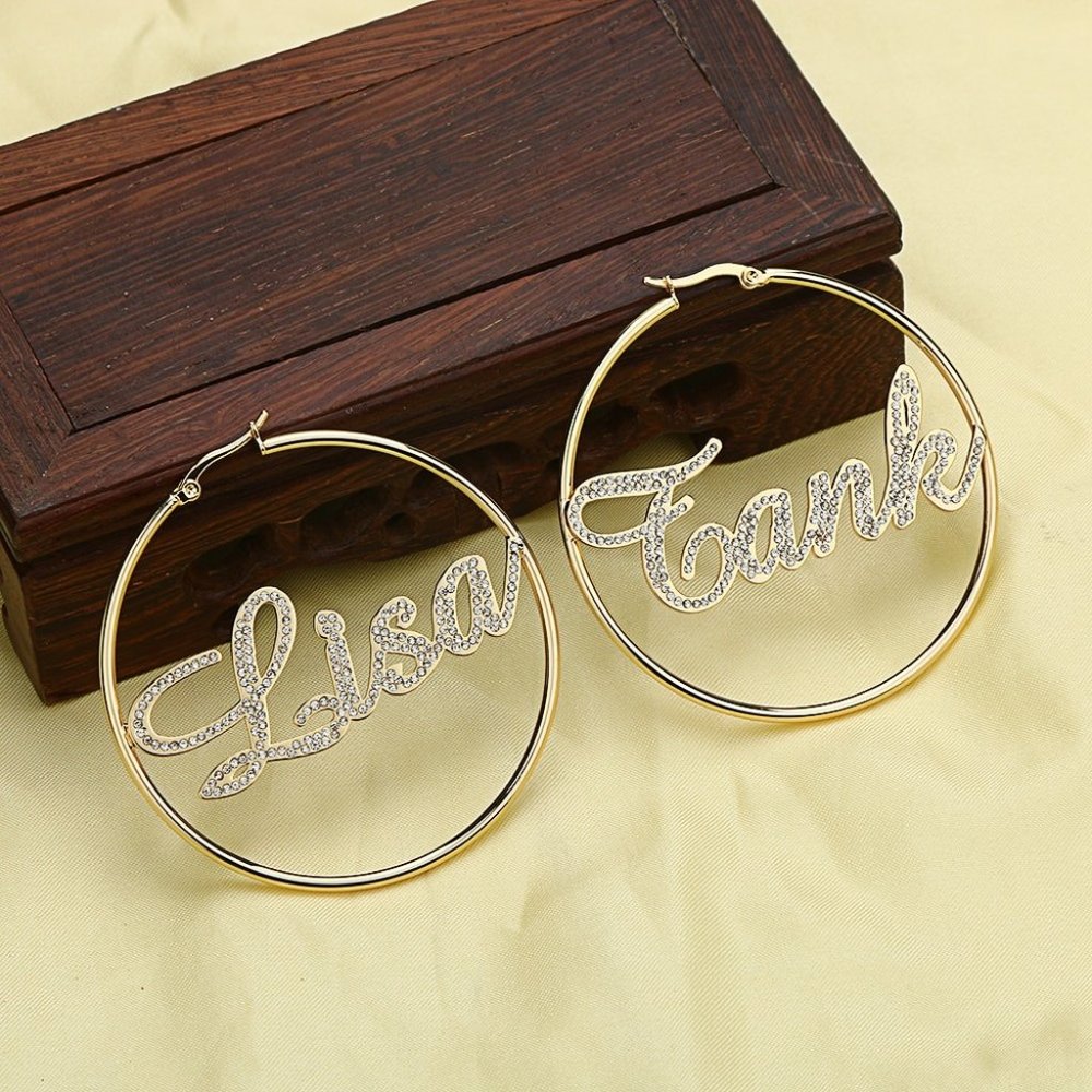Custom Hoop Earring for Women Girls